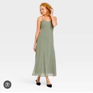 NWT A New Day Chiffon Ruffle Maxi Dress